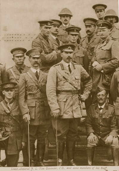 Lieutenant General F. L. Van Deventer, C.B and some members of his staff by English Photographer